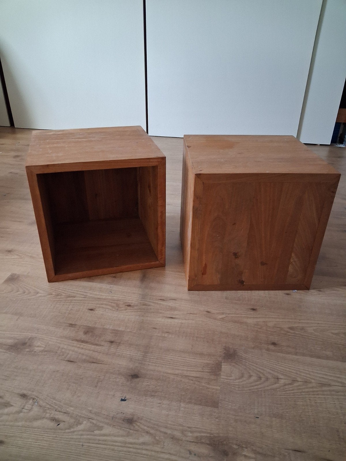 twee teakhouten kubus, Huis en Inrichting, Ophalen