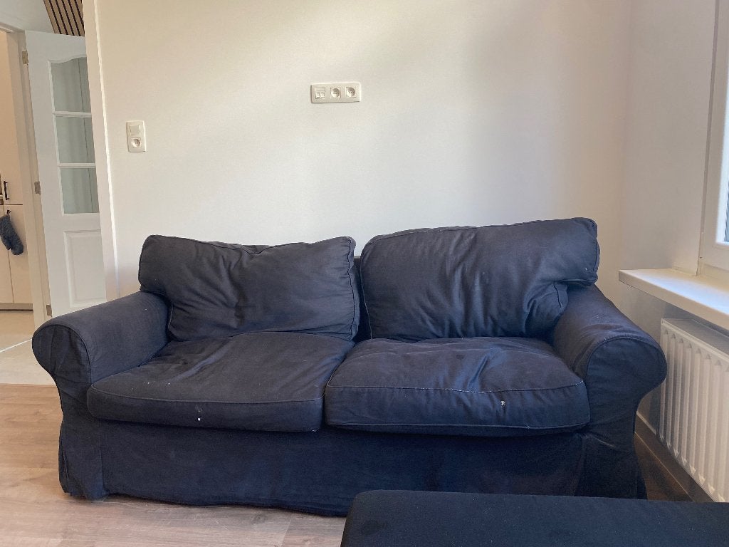 slaapbank, Ophalen, Gebruikt, Tweepersoons, Zwart