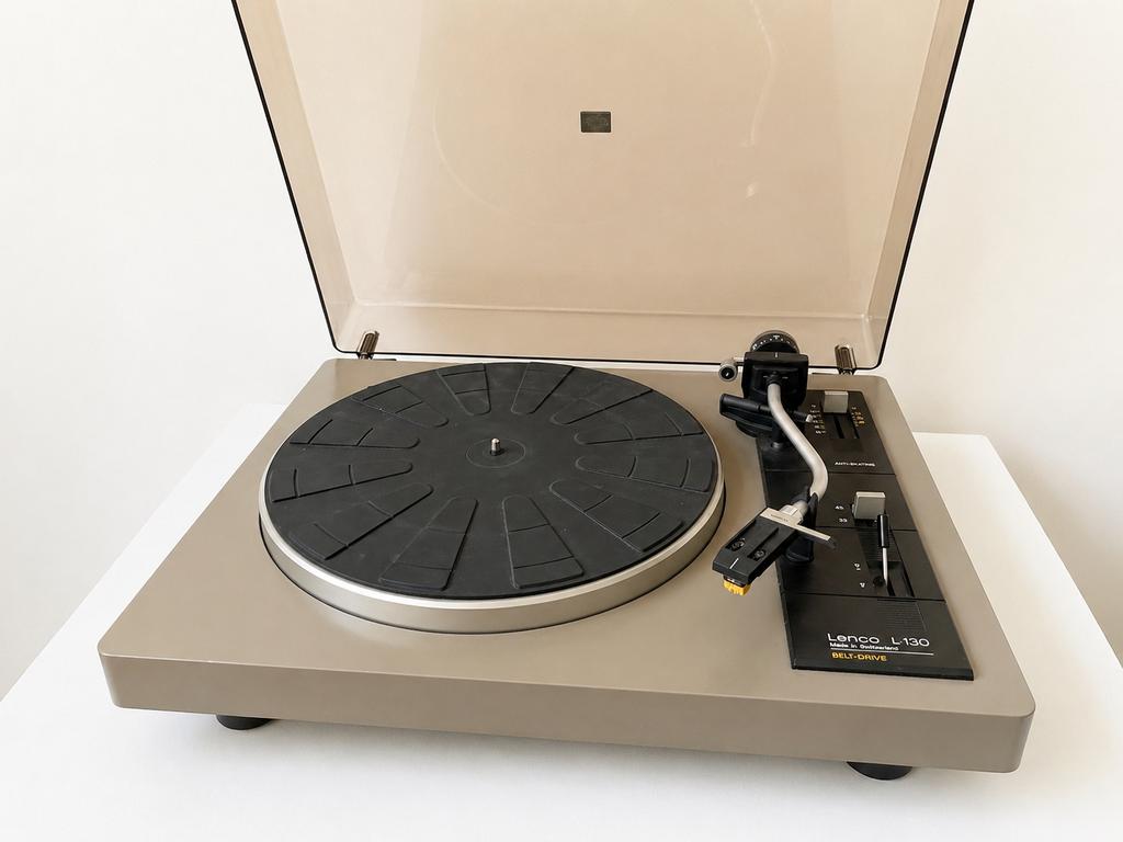 Lenco L130 - platine vinyle / tourne disque, TV, Hi-fi & Vidéo, Tourne-disques, Utilisé, Tourne-disque, Autres marques, Réglage pitch