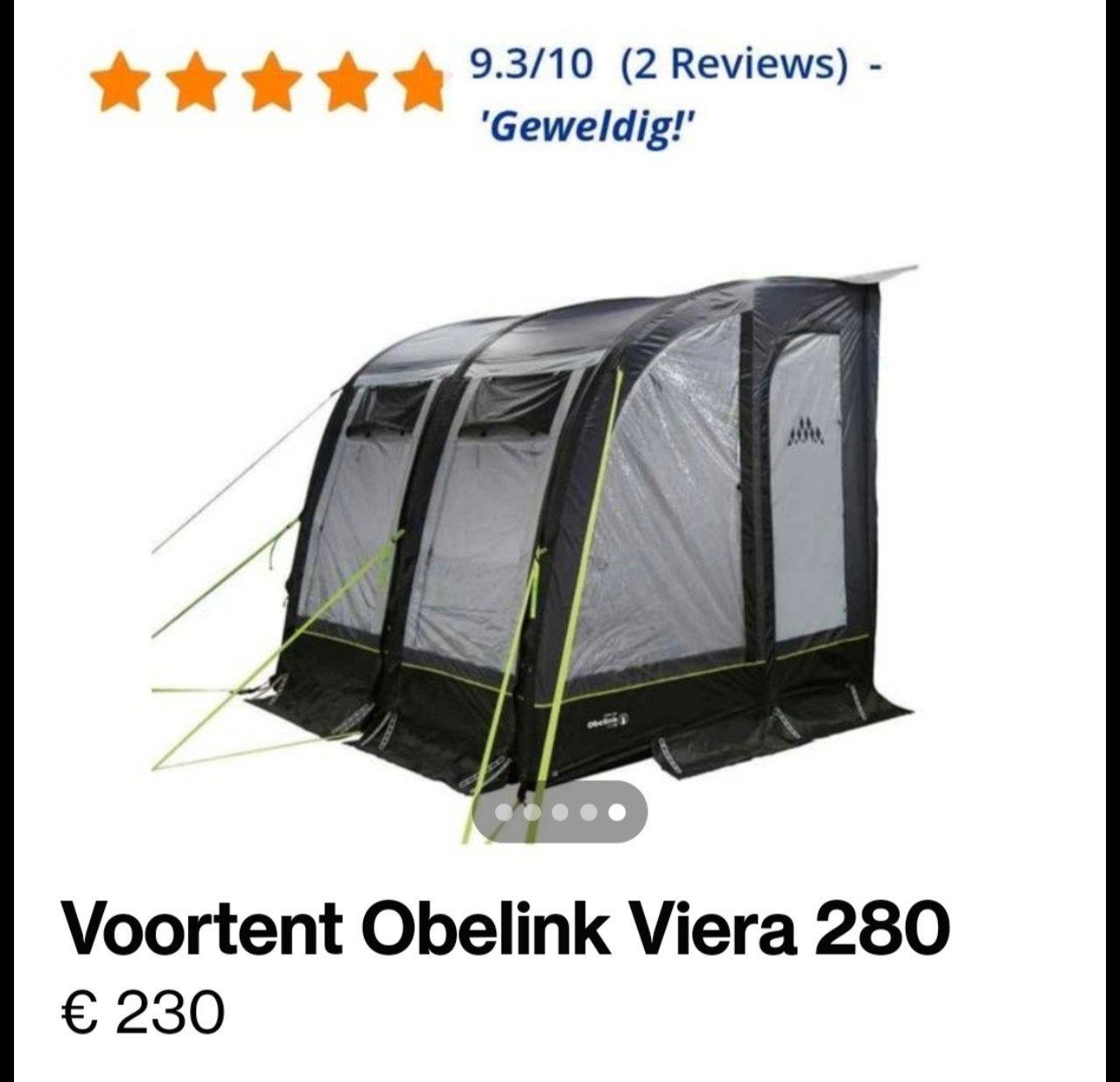 Opblaasbare voortent voor caravan, Caravans en Kamperen, Ophalen