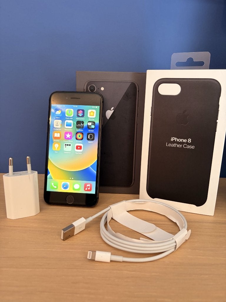 Apple Iphone 8 - 64GB - Space Grey - Goede staat, Télécoms, Gris, Enlèvement ou Envoi, 72 %, Utilisé