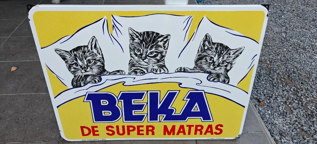 Beka emaille plaat, Verzamelen, Ophalen of Verzenden, Gebruikt
