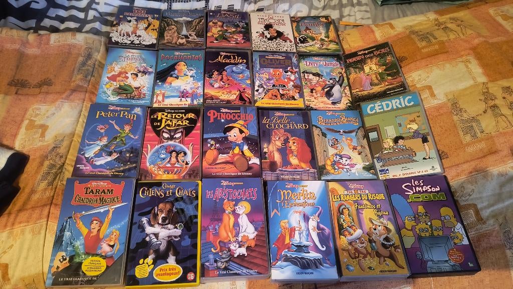 BELLE Collection de VHS  WALT DISNEY, Enlèvement ou Envoi, Dessin animé, Tous les âges, Utilisé