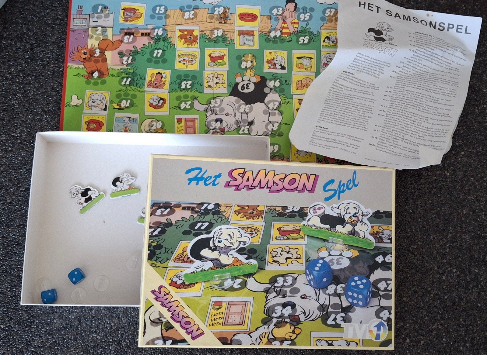 Bordspel ganzenbord Vintage Samson en Gert, Hobby en Vrije tijd, Ophalen of Verzenden, Nieuw