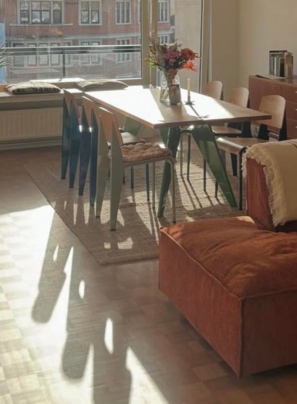 Vitra - EM table + stoelen - Jean prouvé, Ophalen