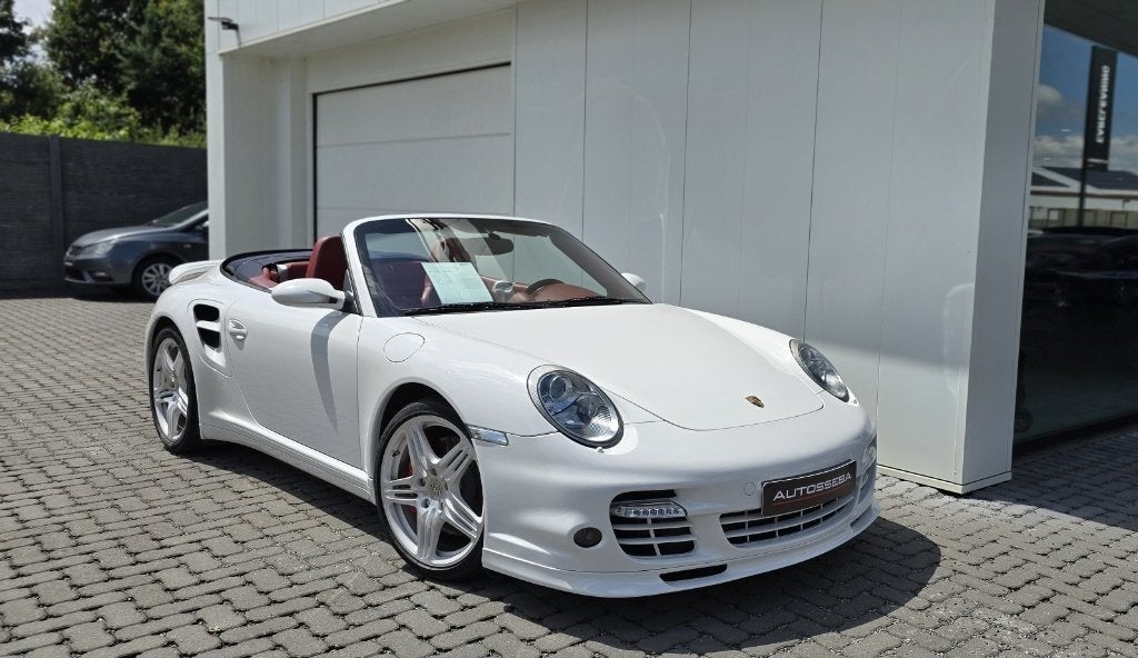 Porsche 997 3.6 Turbo Pdk/Cabrio 4x4 *EERSTE EIGENAAR*, Auto's, Porsche, Automaat, Cabriolet, Wit, Leder