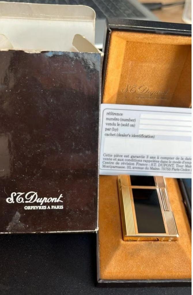 S.T. Dupont Ligne Small — Laque de Chine — Doré — NOUVEAU av, Collections, Enlèvement ou Envoi, Briquet
