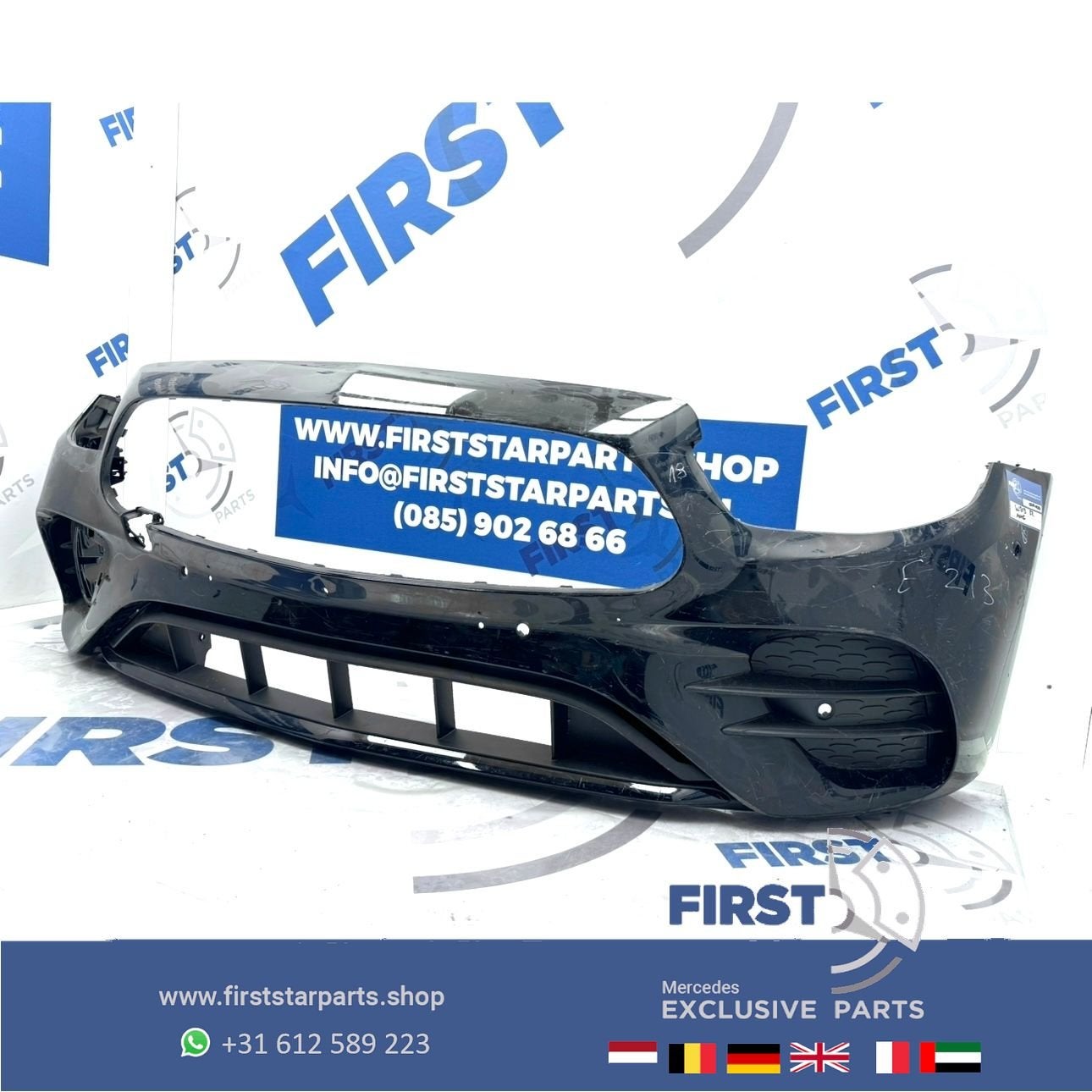 W213 W238 FACELIFT E53 AMG BUMPER A2388855401 EQ BOOST W238, Gebruikt, -, Voor, Ophalen of Verzenden