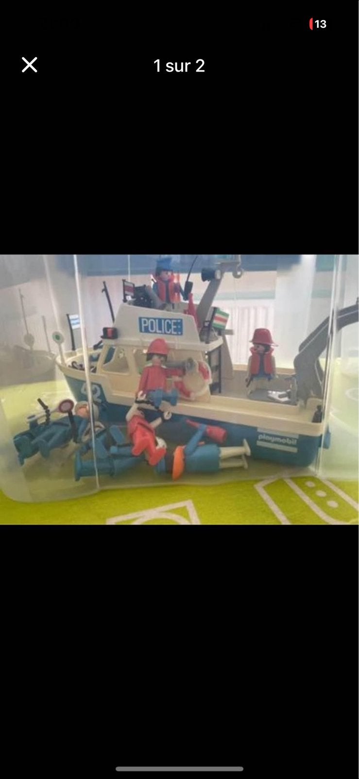 Bateau de police playmobil, Enlèvement ou Envoi, Comme neuf