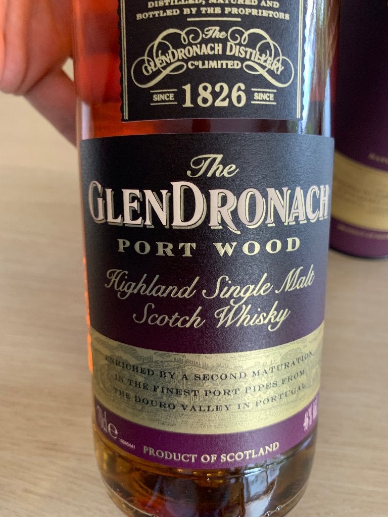 Whisky Glendronach Port wood, Verzamelen, Wijnen, Ophalen, Nieuw, Port, Vol