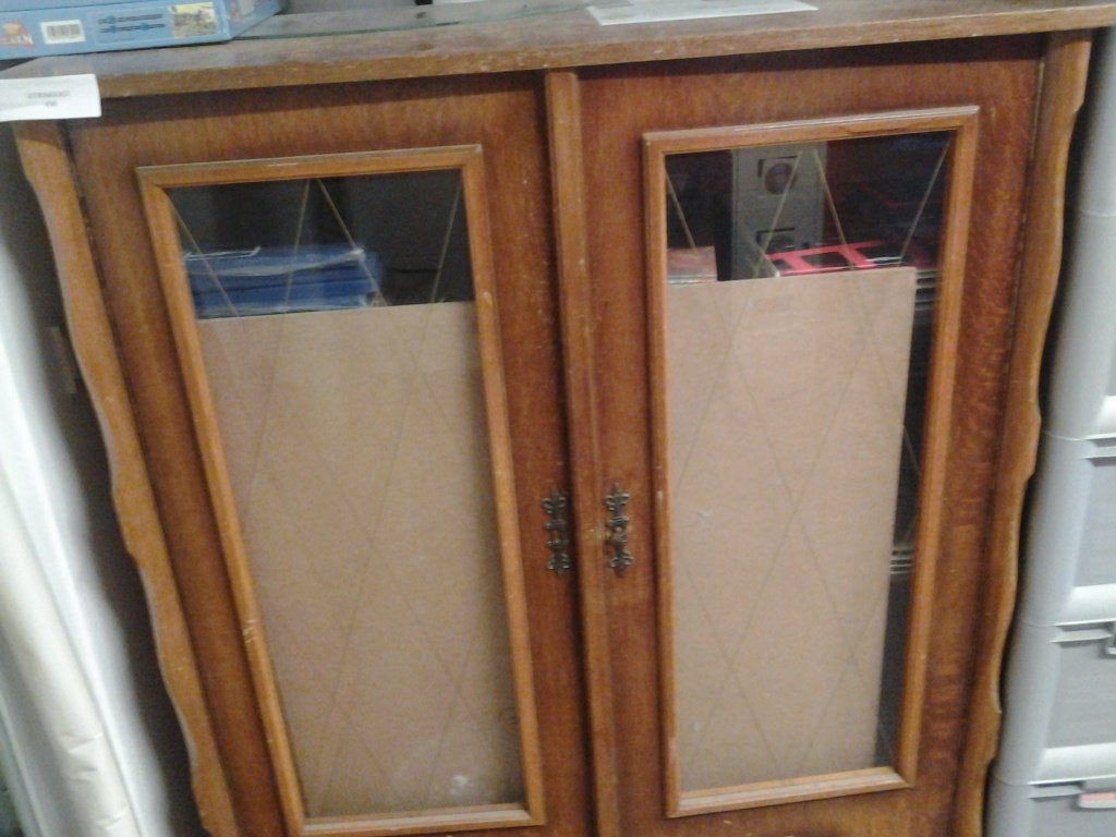 vitrinekast, 25 à 50 cm, Avec tablette(s), Verre, Enlèvement