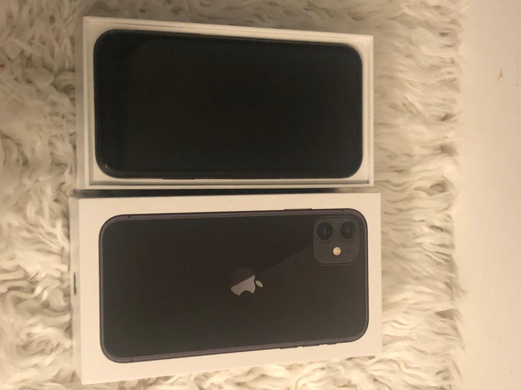 IPhone 11 Black 64GB Incl Toebehoren & Factuur, Telecommunicatie, Mobiele telefoons | Apple iPhone, Zo goed als nieuw, 64 GB, Zonder abonnement
