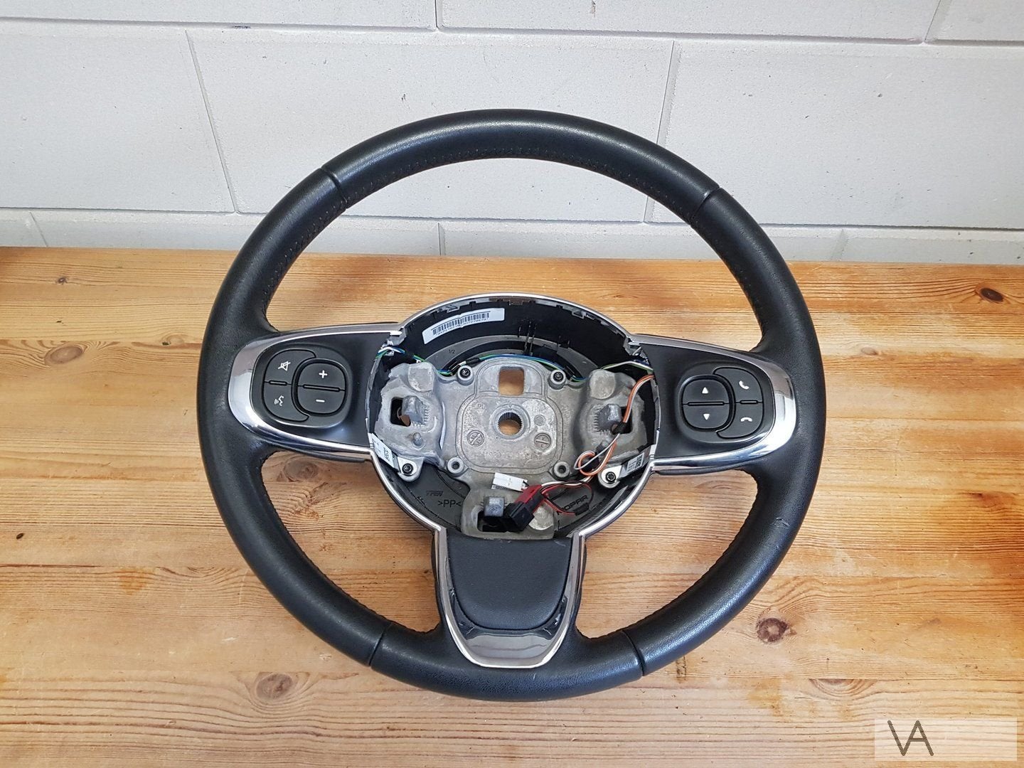 Fiat 500 lederen stuur 2013 - 2019 met knoppen nette staat, Gebruikt, -, -, Ophalen of Verzenden