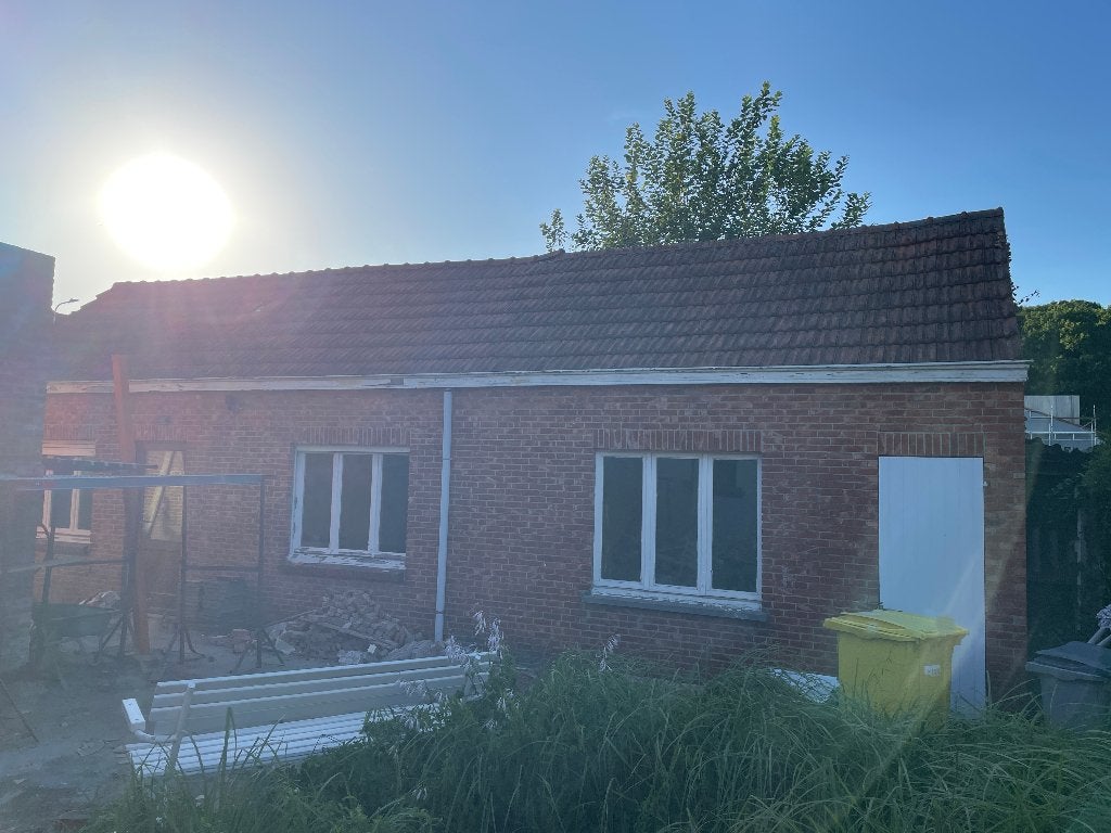 oude rode keramische stormpan, Doe-het-zelf en Bouw, Dakpannen en Dakbedekking, Ophalen, Gebruikt, Steen of Klei, 15 m² of meer