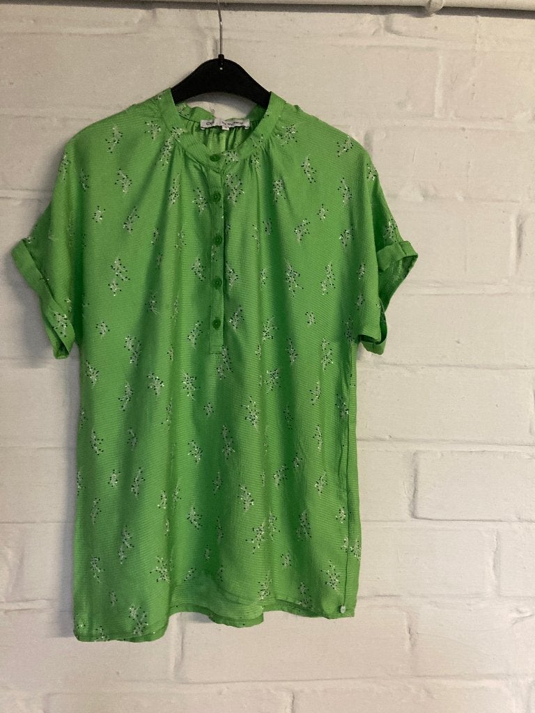 Groen zomerbloesje, CKS, maat 16 jaar prima staat, Enfants & Bébés, Vêtements enfant | Taille 176, Enlèvement ou Envoi, Cks, Chemise ou Chemisier