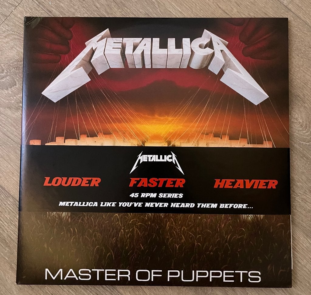 Metallica - Master of Puppets (45 RPM Series), Cd's en Dvd's, Ophalen, Zo goed als nieuw, 12 inch, Dubbel-LP