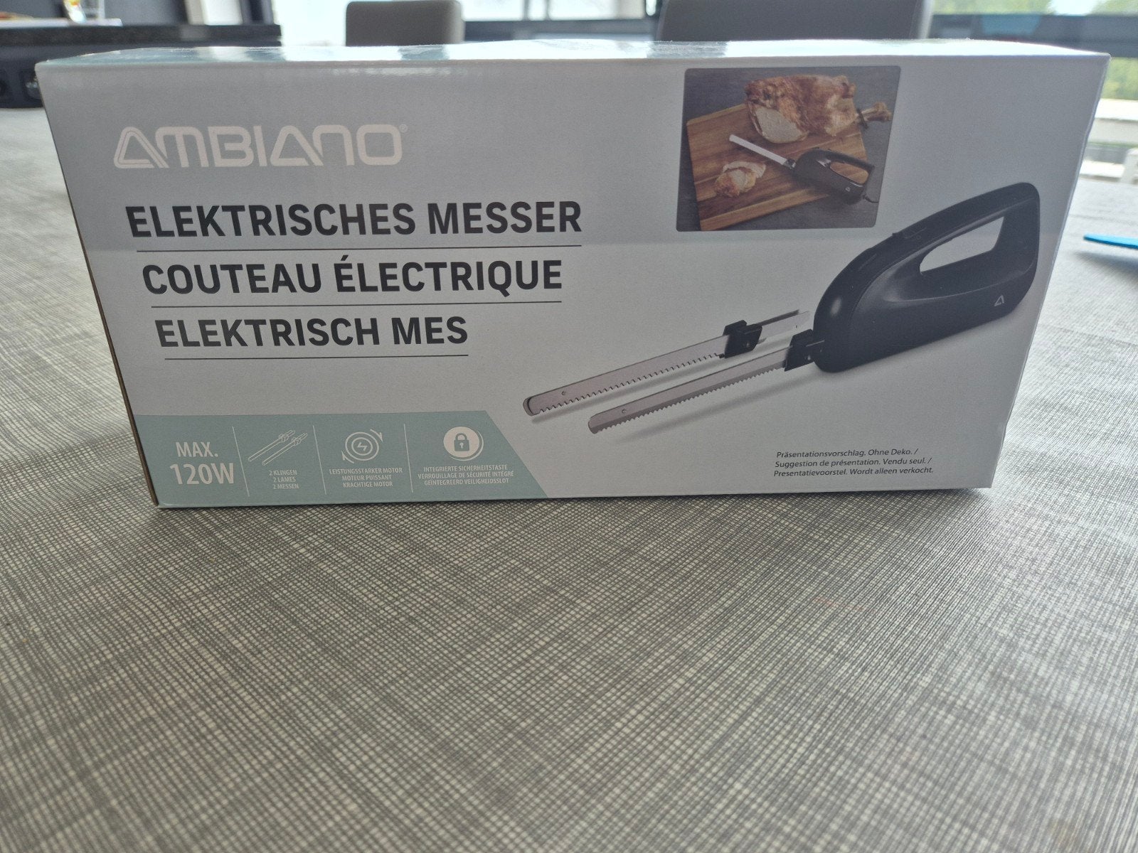 Ambiano elektrisch mes (120 W), Huis en Inrichting, Ophalen of Verzenden
