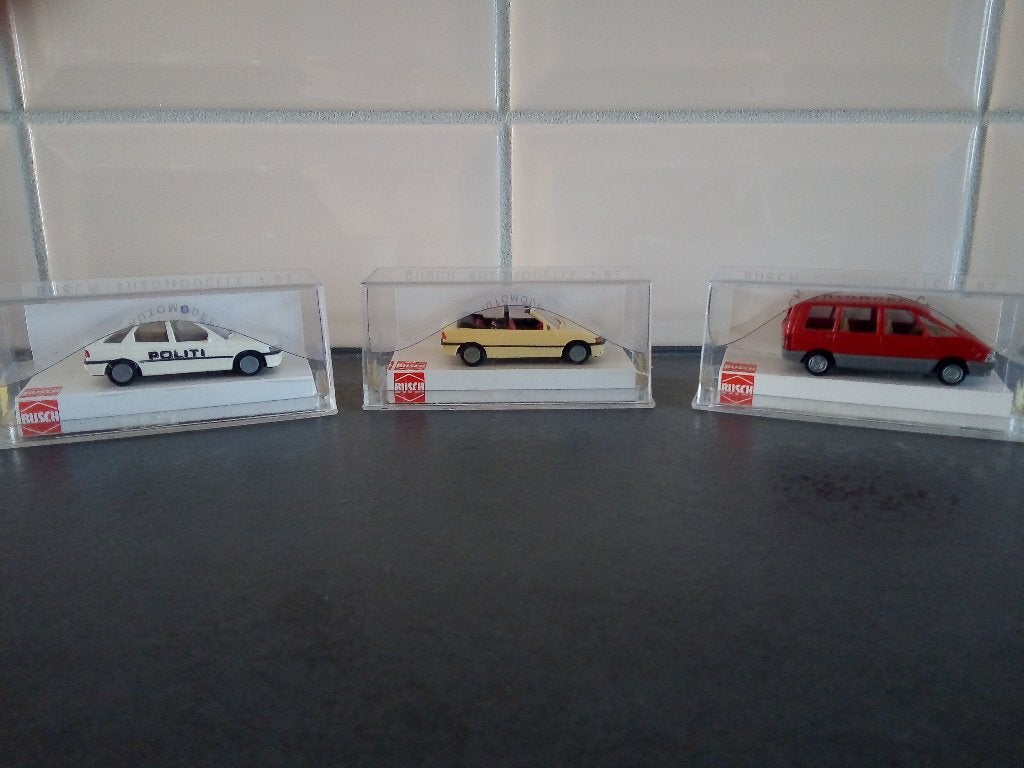 Lot de 3 voitures Busch H0, Enlèvement, Utilisé, Voiture, Autres marques