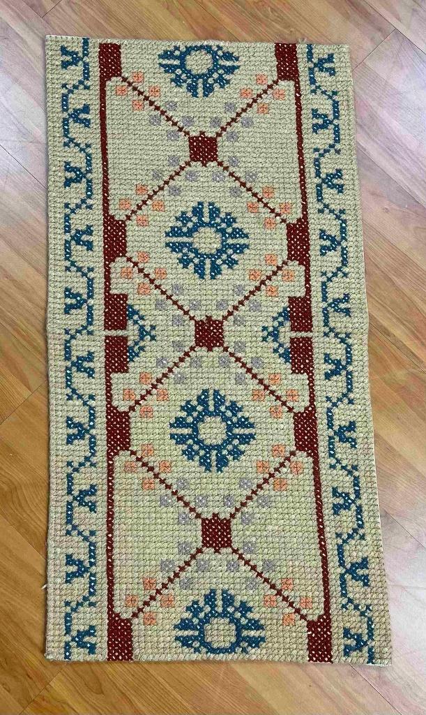 Vintage Geborduurd kleed 90/46 cm, Verzenden, Gebruikt, Rechthoek