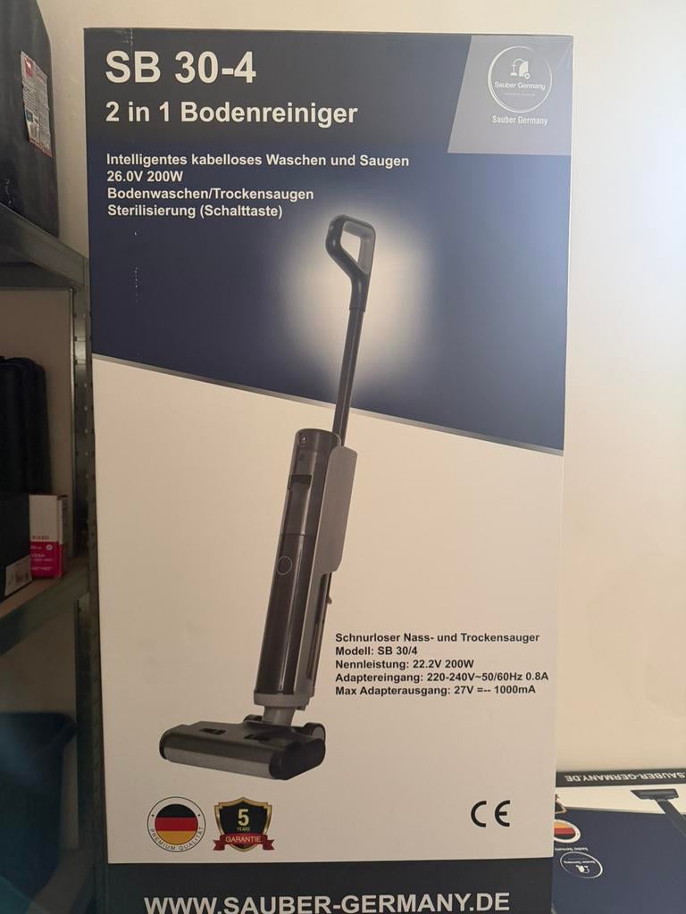 Sauber Germany SB 30-4 vloerreiniger nieuw (1170€), Elektronische apparatuur, Ophalen