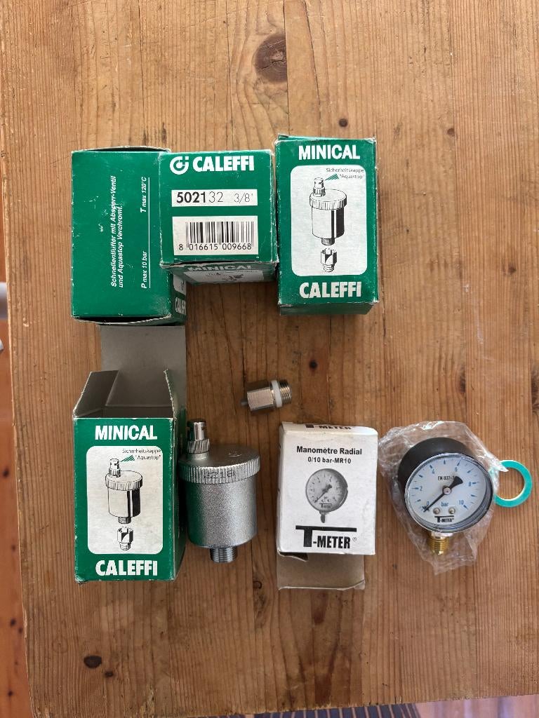 4x Caleffi - Automatische ontluchter Minical 5021, Enlèvement, Neuf