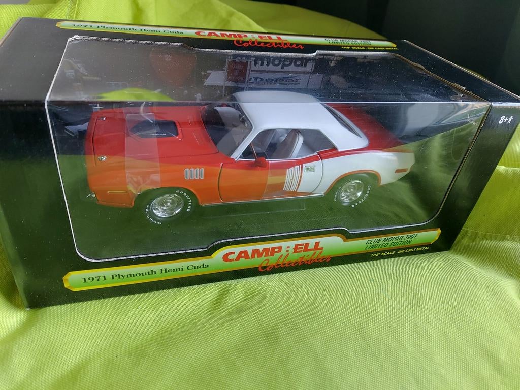 1971 Plymouth Hemi Cuda ERTL, Ophalen of Verzenden, ERTL