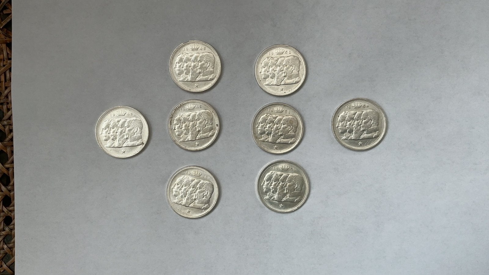 Anciennes pieces 100fr belge dynastie, Enlèvement ou Envoi, Argent, Série