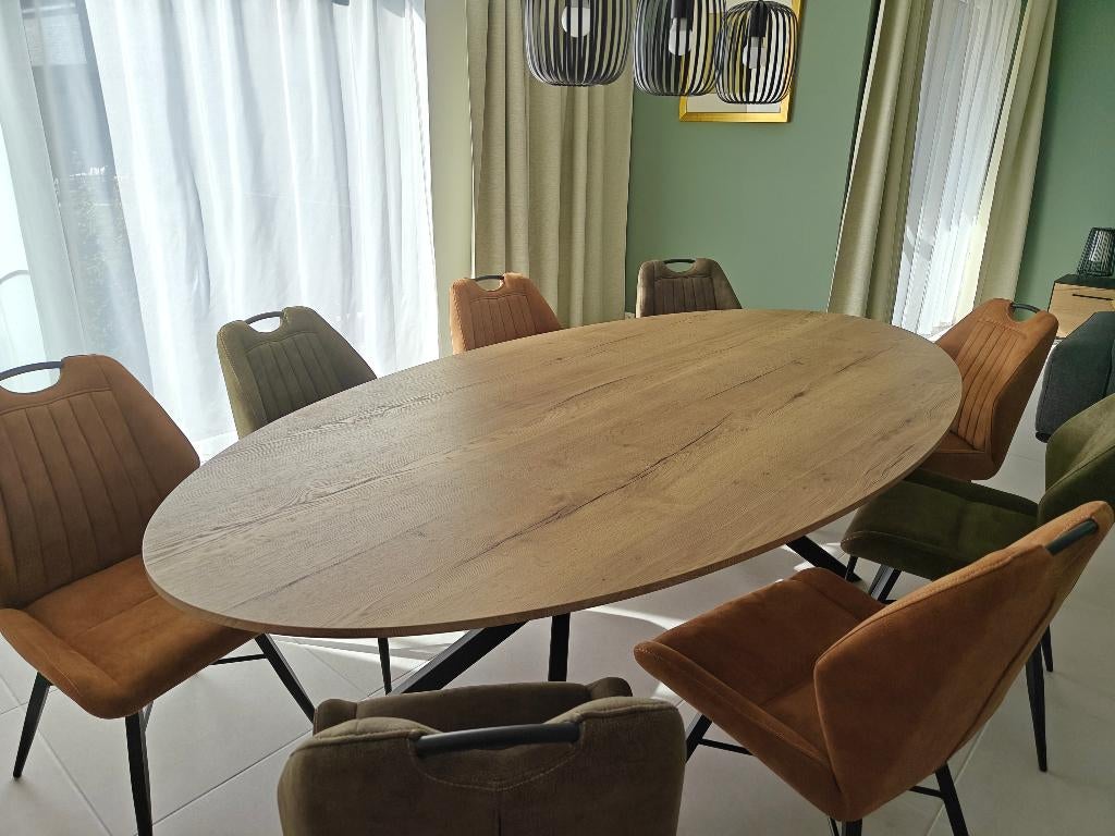 Eettafel, Ophalen, 100 tot 150 cm, Vijf personen of meer, Modern