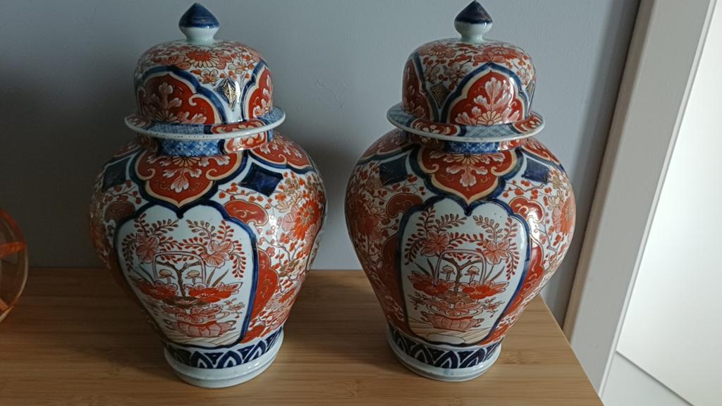 Set van 2 Japanse gemberpotten, Antiek en Kunst, Ophalen