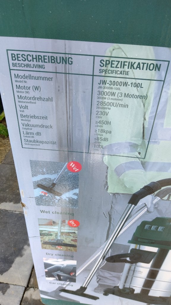 Stof/water zuiger, Tuin en Terras, Overige Tuin en Terras, Ophalen, Nieuw