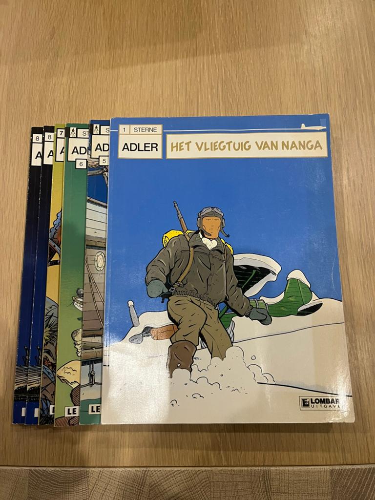 Adler - 1,5,6,7 en 2x8, Boeken, Stripverhalen, Meerdere stripboeken, Ophalen of Verzenden