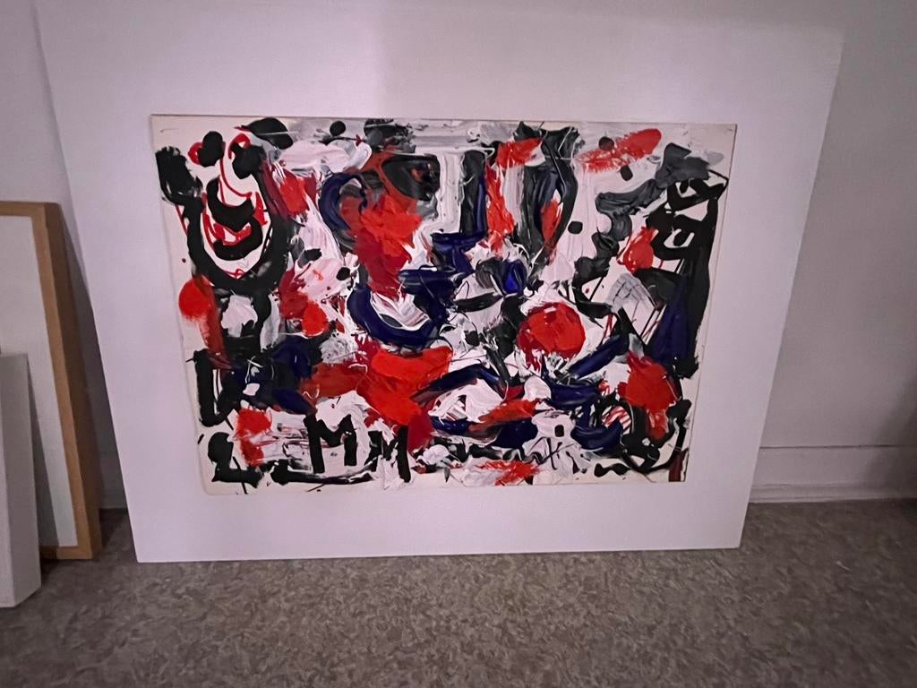 Luc Martinsen composition abstraite peinture originale, Enlèvement ou Envoi