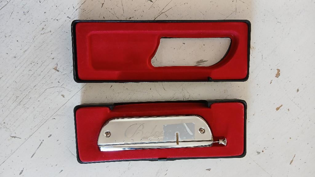 Belcanto chromatische mondharmonica, Musique & Instruments, Instruments à vent | Harmonica, Chromatique, Avec valise ou boîte