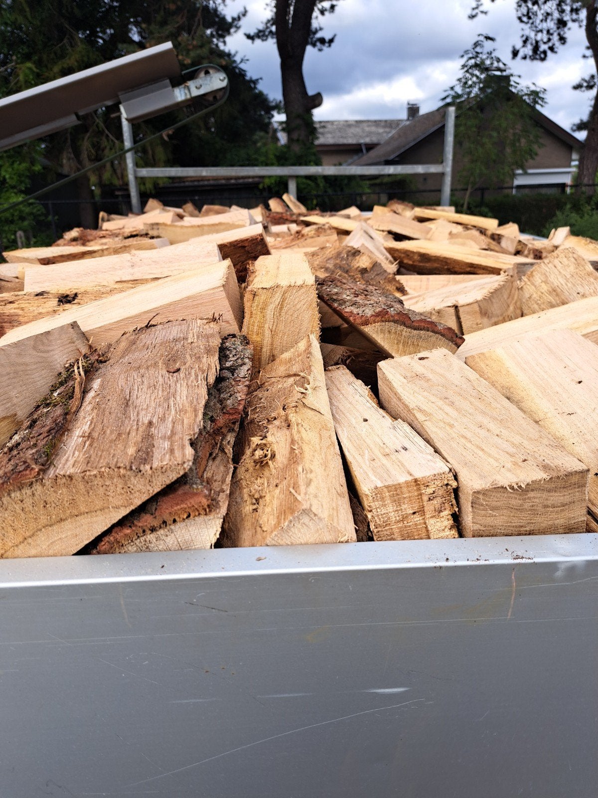 EIKEN BRANDHOUT KWALITEIT AAN EERLIJKE PRIJS, Tuin en Terras, 3 tot 6 m³, Ophalen of Verzenden, Eikenhout, Blokken
