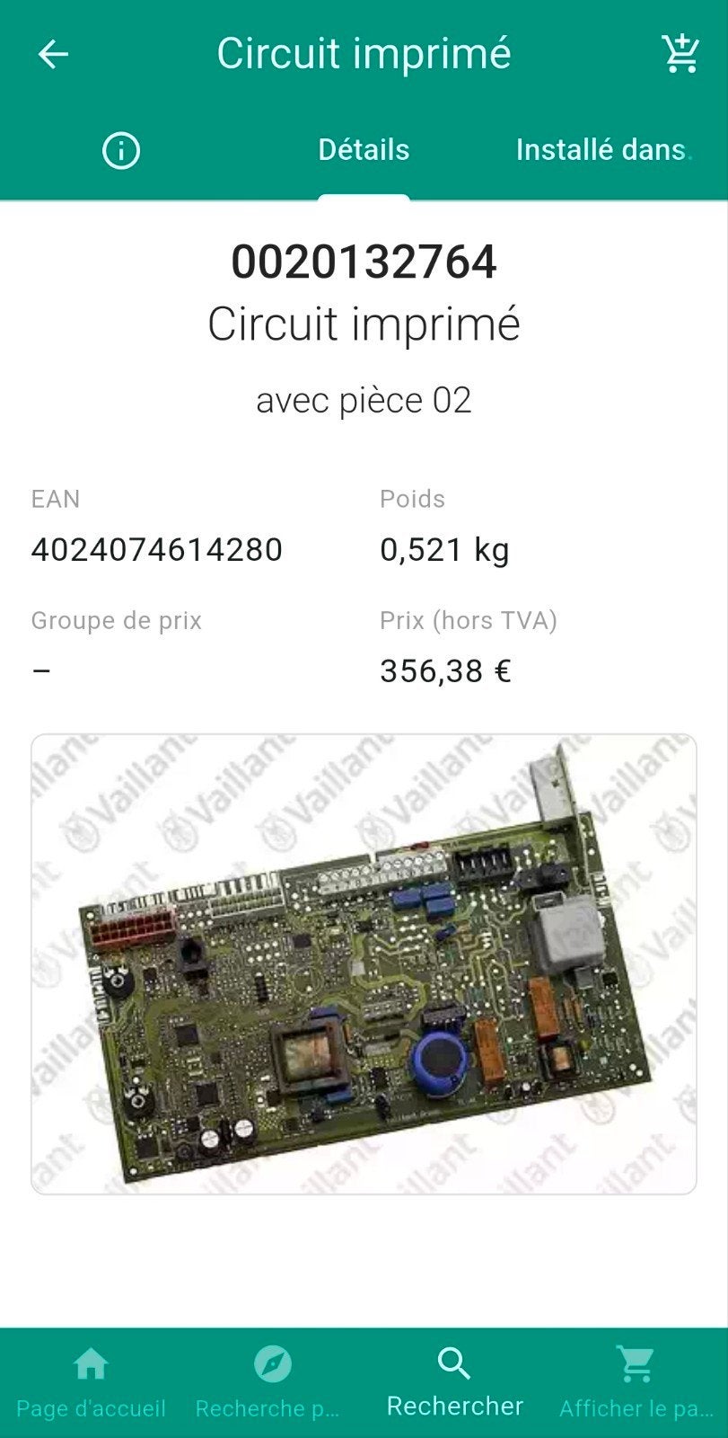 Carte Vaillant EcoTec Pro/Plus VC(W) BE.../3-3-H, 3-5-H R.., Enlèvement ou Envoi, Neuf