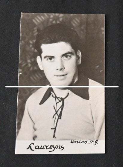Ancienne photo de Frans Laureyns Union st Gillis, anno1940, Collections, Envoi, Utilisé, Affiche, Image ou Autocollant