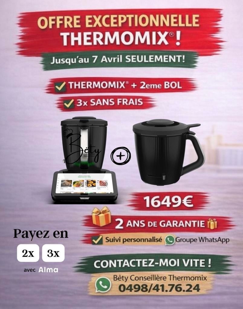 Thermomix TM7  PLUS QUE 5 JOURS ! FIN LE 7 AVRIL, Elektronische apparatuur, Koffiemachine-accessoires, Zo goed als nieuw, Ophalen