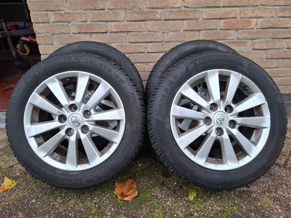 4 winterbanden en velgen 205/55R16, Pneus hiver, 16 pouces, Véhicule de tourisme, 205 mm