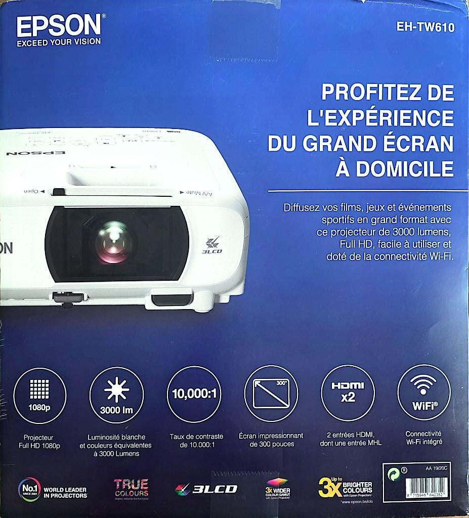 Epson EH-TW610 projector, Audio, Tv en Foto, Beamers, Ophalen, Epson, Zo goed als nieuw, LCD