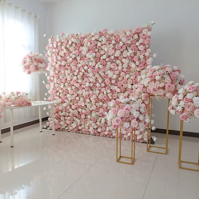 Panneaux mur de fleurs 60 pieces 40x30 mariage, événementiel, Enlèvement, Fleurs