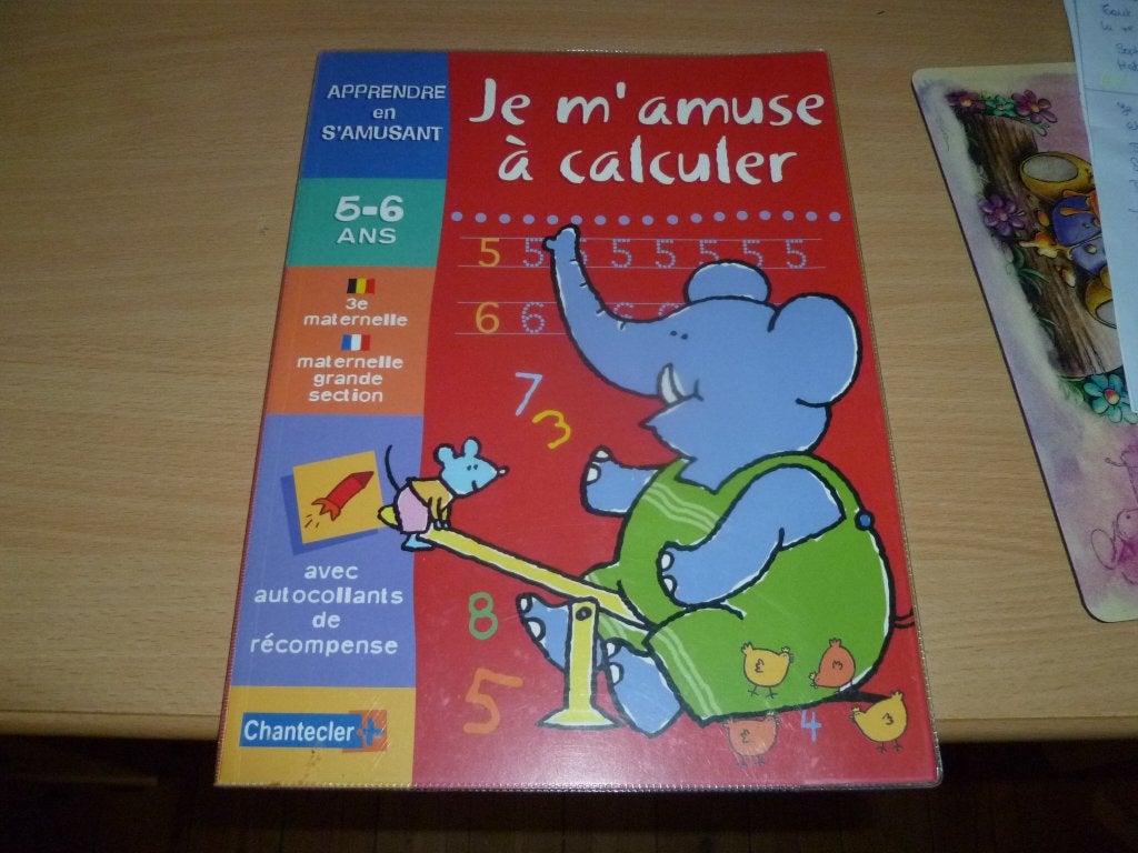 livre je m'amuse à calculer 5-6 ans, Enlèvement ou Envoi, Comme neuf