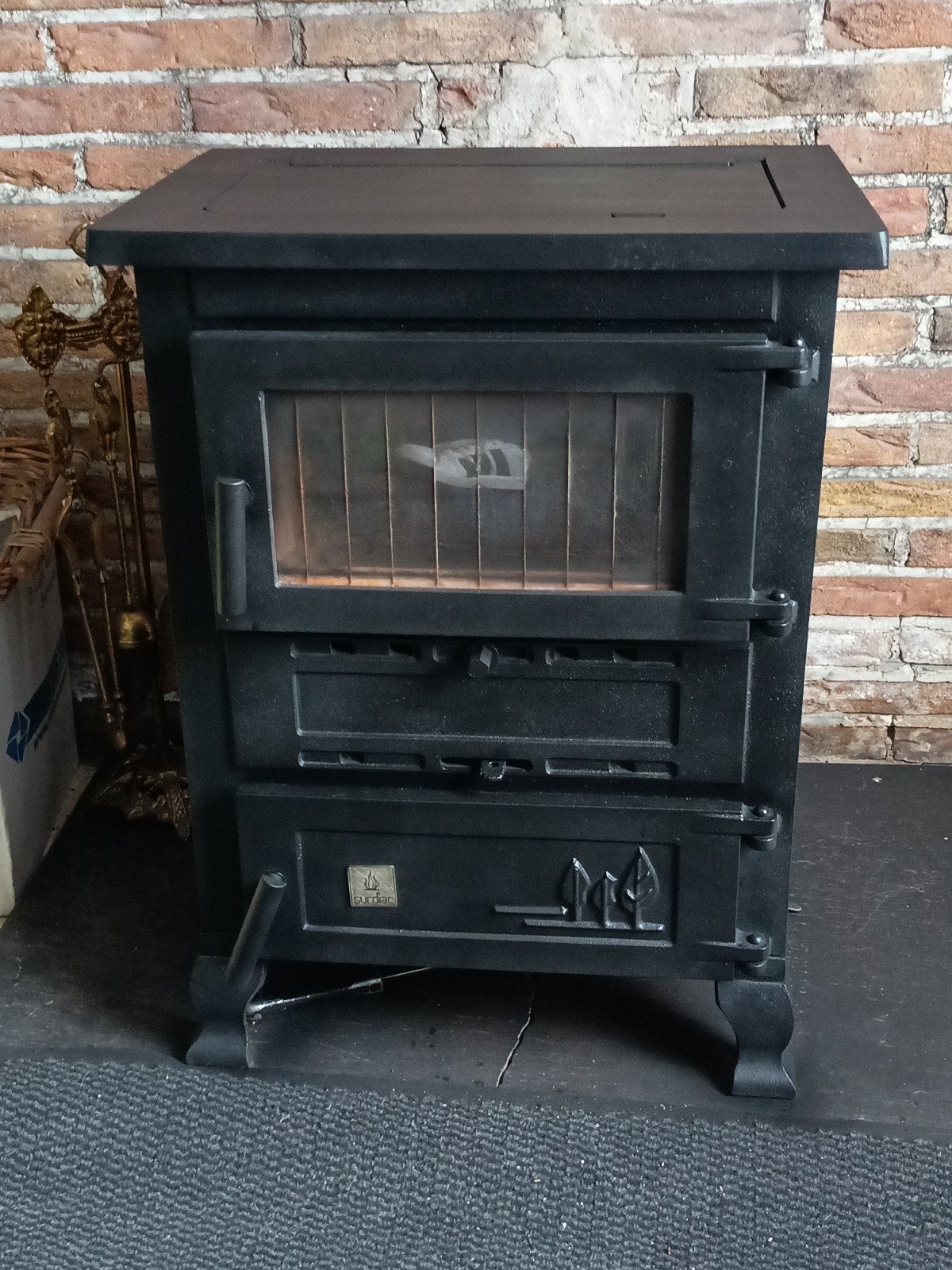 kolen en hout kachel 7kw, Huis en Inrichting, Kachels, Ophalen, Gebruikt, Vrijstaand, Hout