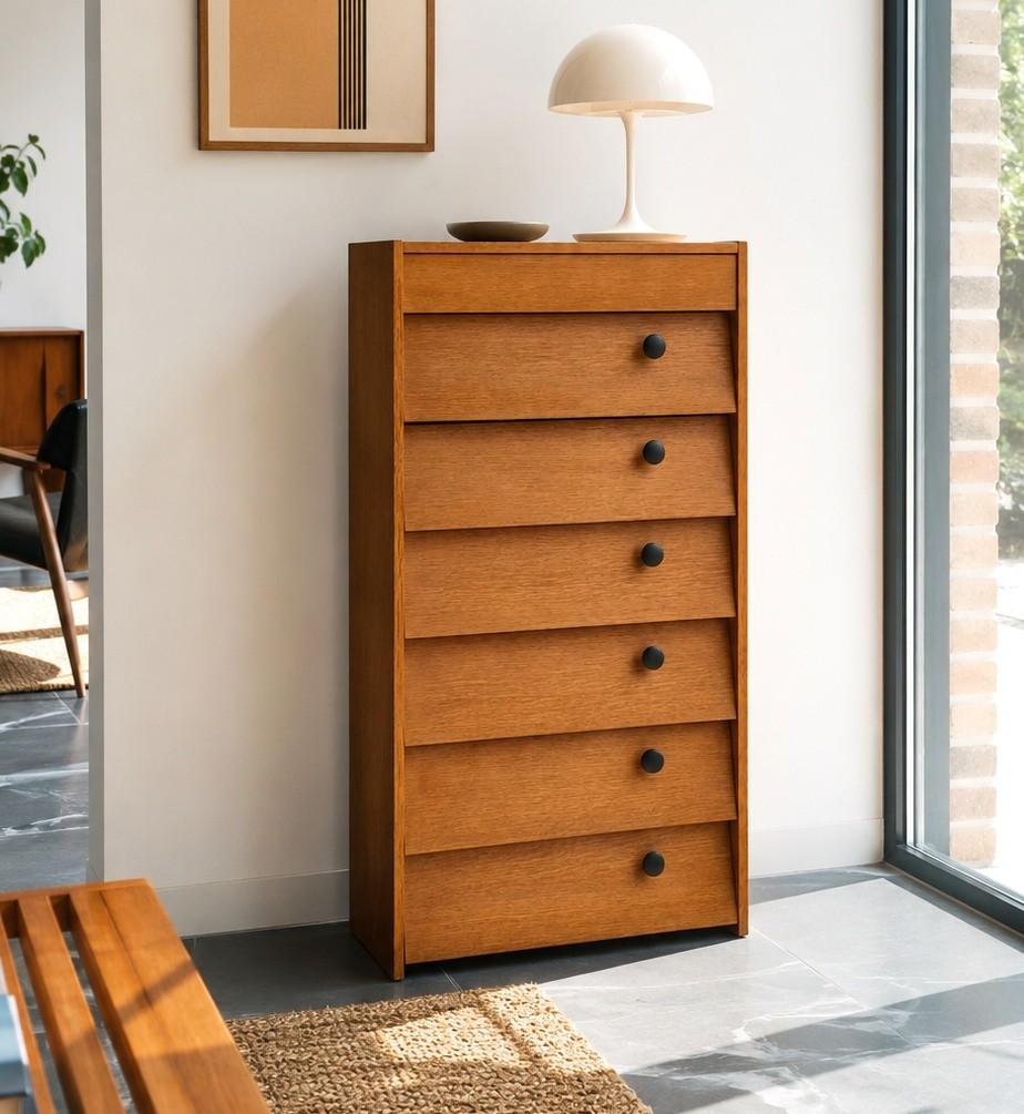 Prachtige XL vintage schoenenkast, Enlèvement, Comme neuf, Midcentury