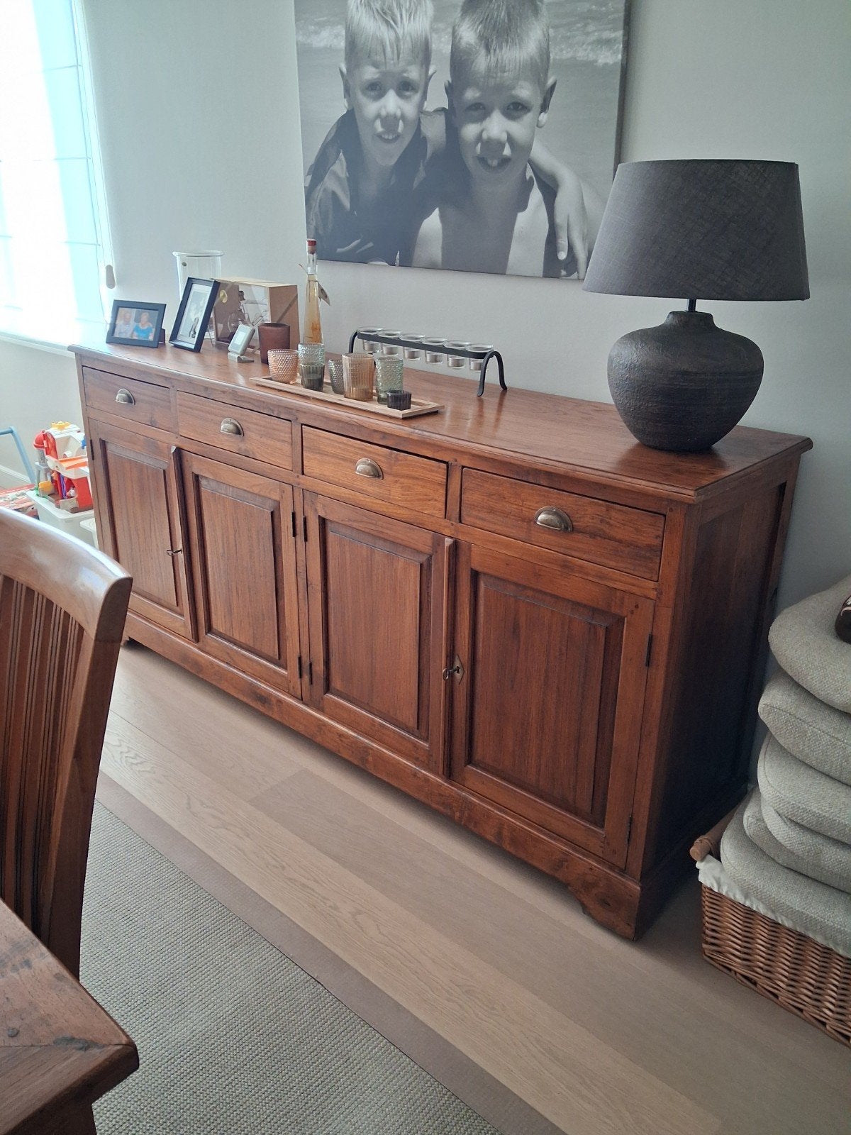 Massief teak Dressoir, Ophalen