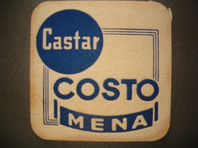 Tapis à bière Mena Rotselaar 2 : 94 x 94 mm, Collections, Enlèvement ou Envoi, Utilisé, Sous-bock