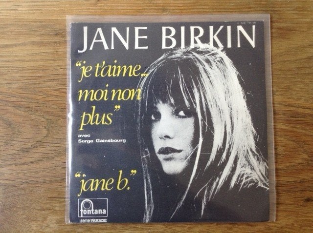 single jane birkin avec serge gainsbourg, 7 inch, Ophalen of Verzenden, Pop, Beschermende buitenhoes
