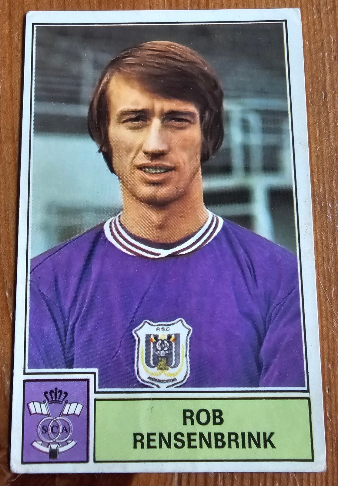 Panini Football 1972-1973 #21 Rensenbrink Anderlecht Footbal, Enlèvement ou Envoi, Comme neuf, Autocollant