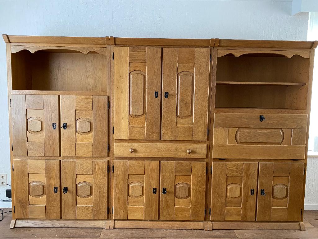 Eiken kast, Huis en Inrichting, Kasten | Dressoirs, Ophalen, Zo goed als nieuw, Eikenhout, Met deur(en)