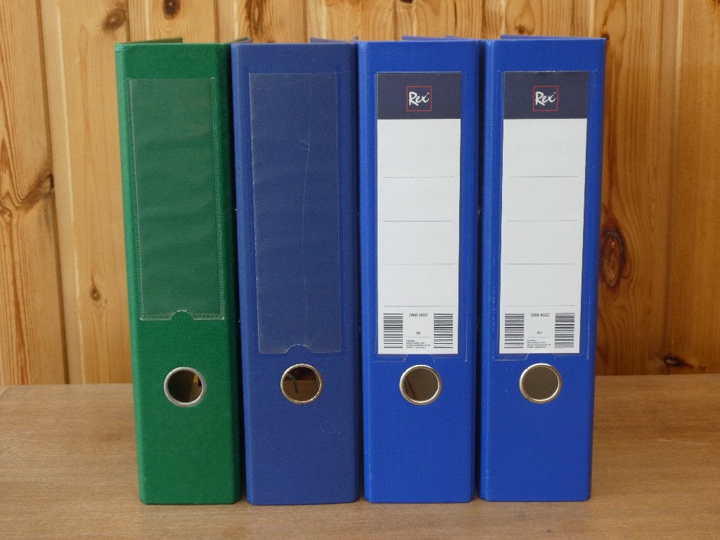 4 Mappen A4 formaat met brede rug, Enlèvement, Utilisé