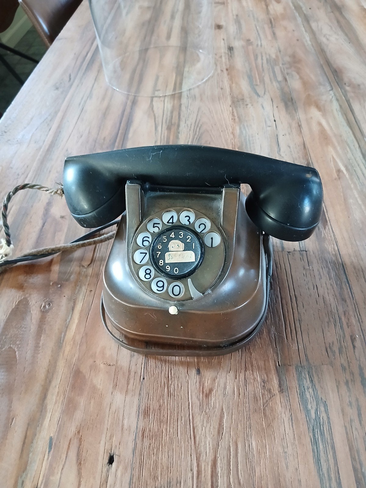 Koperen telefoon, Antiek en Kunst, Ophalen, Koper